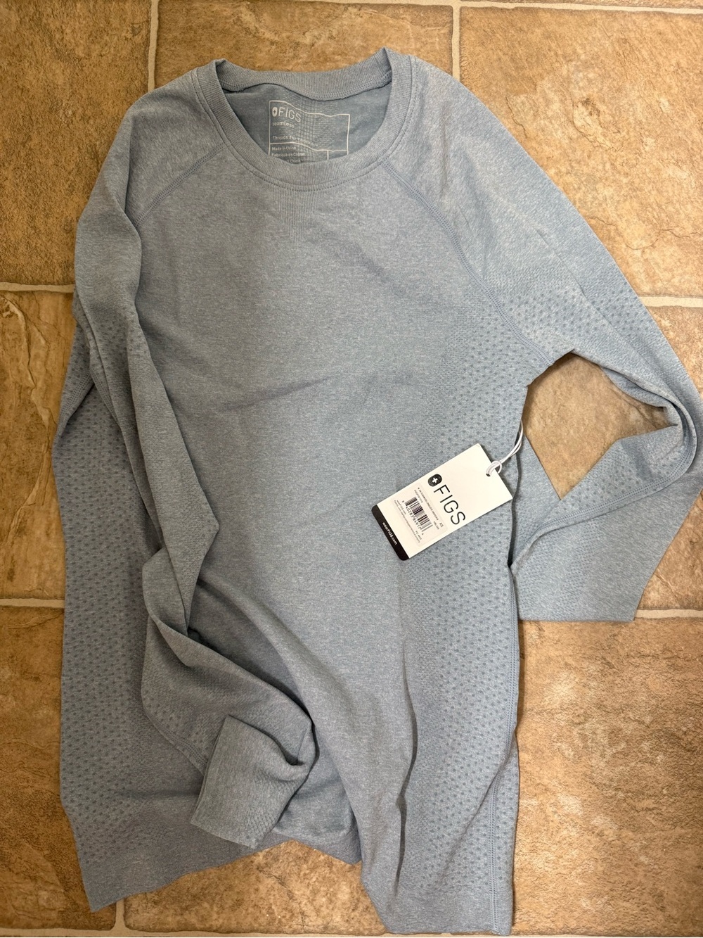 NWT FIGS UNDERSCRUB DUSTY BLUE XS
